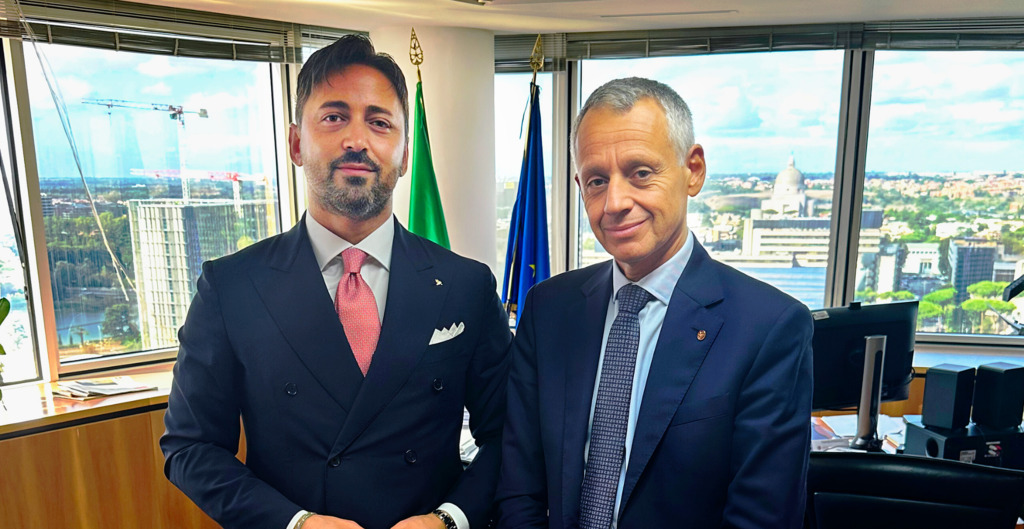 il presidente nazionale di Conflavoro Roberto Capobianco e il presidente dell'INAIL, Prof. Fabrizio D'Ascenzo